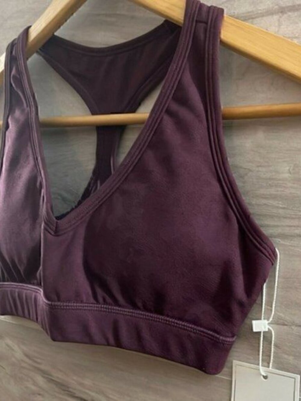 Buffbunny Collection Womens Wine Racerback Confidential Sports Bra Size XX Small - Picture 6 of 8